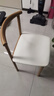汤凯颐牛角餐椅餐厅靠背椅子简约凳子家用办公椅学习书桌椅座椅电脑椅 黑色-超纤皮【原木色腿】 1把装 实拍图