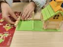 凝彬德国鲁班榫卯结构积木diy拼装建筑益智玩具3-6岁男女孩生日礼物 【儿童城堡积木屋】可拼多种造型+126片磁力片拼图 六一儿童节-圣诞元旦-新年礼物-送礼佳品 实拍图