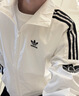 adidas经典三条纹运动连帽夹克外套男女春季阿迪达斯三叶草   亮白   M 实拍图