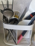 优勤筷子筒收纳盒厨房台面勺子餐具沥水置物架筷笼子篓桶白色 实拍图