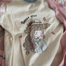 猫人儿童睡衣女童春秋款纯棉小孩长袖中大童家居服套装 甜心女孩 120 实拍图