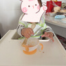 babycare宝宝吃饭罩衣儿童围兜婴儿反穿衣防脏辅食围裙 蓝茵乐章 80码  实拍图
