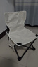 户外装备高品质车载便携亲子户外折叠椅用于露营钓鱼写生 白色中号33（无收纳袋） 实拍图