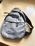 胸包男士尼龙布胸包大容量多功能运动户外休闲单肩背包斜挎包 灰色 实拍图