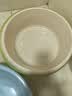 茶花 塑料洗脸盆子33cm 1个装洗菜盆洗脚盆洗衣服通用盆 米色*  实拍图