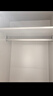 固特（GUTE）衣柜挂衣杆衣柜挂架防滑晾衣杆衣服杆裁切定制衣柜内横杆子送底座 71-90cm「钛空灰」 顶装/侧装两用 实拍图