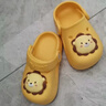 牧童儿童拖鞋夏男宝宝洞洞鞋软底女童卡通洗澡婴幼儿家居鞋奶狮黄160 实拍图