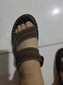 蜻蜓牌夏季真皮男士凉鞋真牛皮沙滩鞋皮凉鞋男软底防滑中年人爸爸鞋大码 棕色 42 实拍图