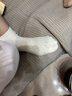 棉满满袜子女士中筒袜春秋季100%纯棉抗菌防臭女生卡通小熊长筒全棉6双 实拍图