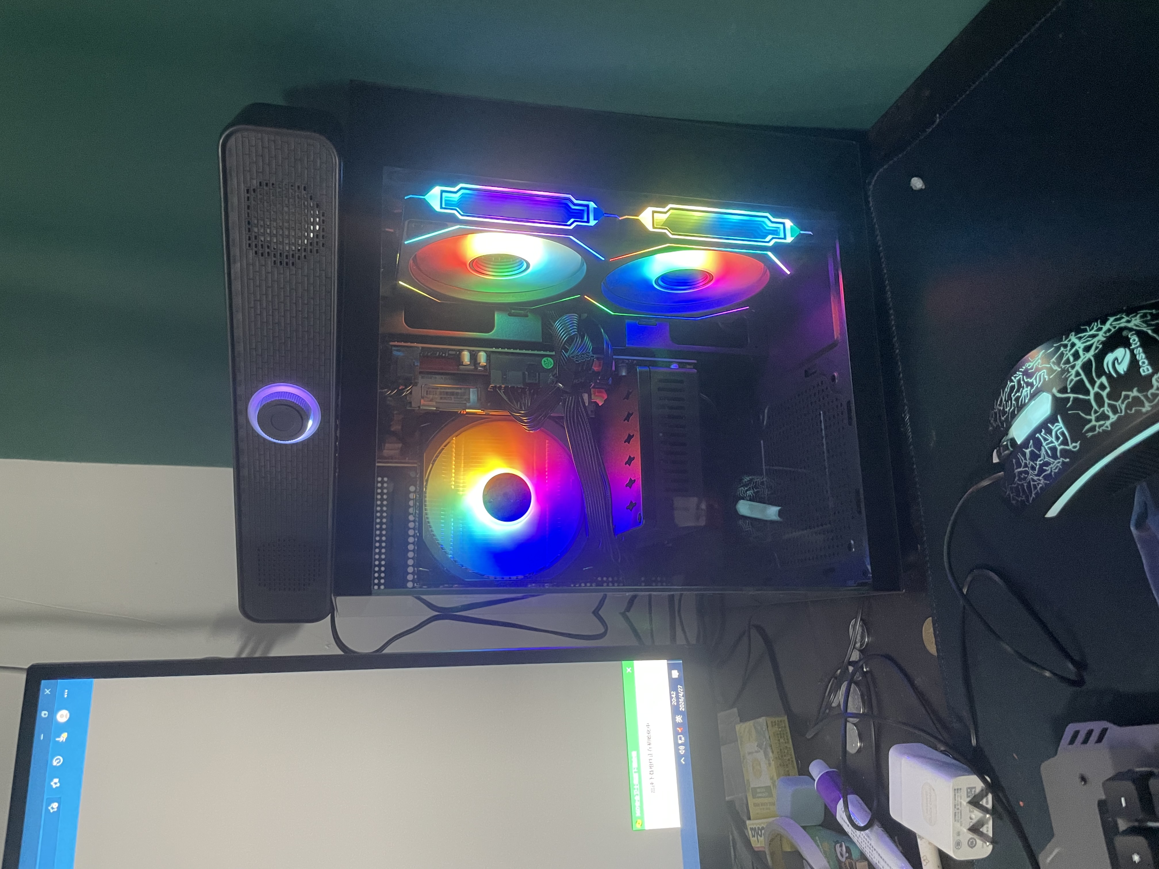 七彩虹18核i9高配RTX5060/5050电脑全套i7游戏组装机i5办公设计台式机企业商务电竞网吧RTX3060/3050主机 配置三【i9级12核24线程+RTX3050】 电脑主机+外设礼包【五 实拍图