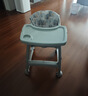 XUM肯德基婴儿餐椅同款宝宝多功能座椅儿童高度可调成长吃饭餐桌椅 青色+双餐盘+刹车轮+坐垫+置物兜 实拍图