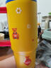 GLASSLOCK&wigglewiggle联名保温杯大容量冰霸吸管杯保温保冷车载水杯900ml 实拍图