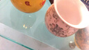 杰艺茶具陶瓷单个茶 耐热个人杯双层泡茶杯大号主人杯品茗杯青花瓷山水功夫茶杯 双层青花单杯-白金叶子 普通安全包装 实拍图