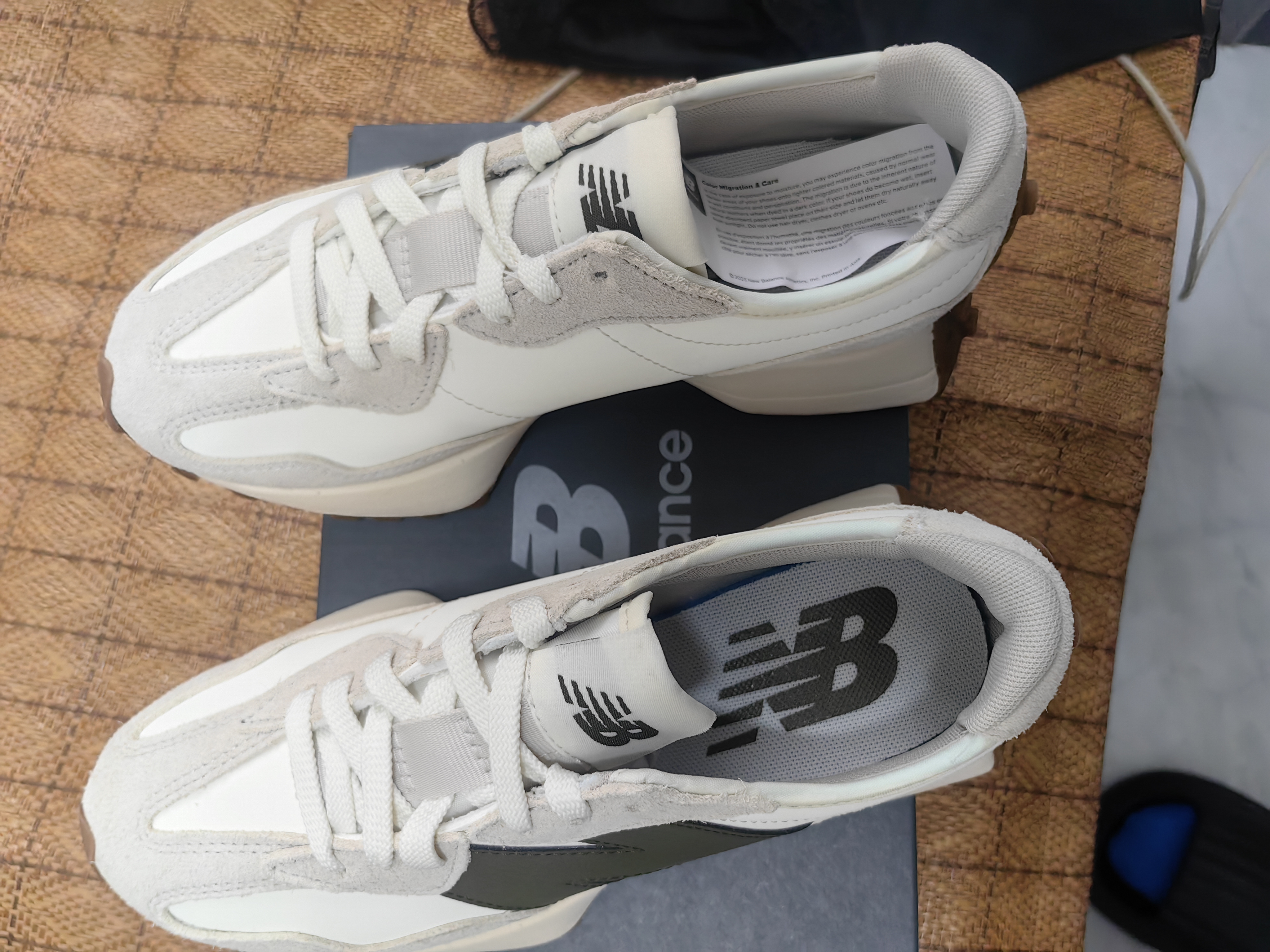 NEW BALANCE休闲鞋男女情侣夏季舒适运动鞋327系列MS327ASN 37.5 实拍图