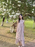 花花公子（PLAYBOY）法式气质挂脖连衣裙女夏季2026新款海边度假风气质收腰显瘦长裙子 紫色 L 110-125斤 实拍图