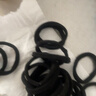 【强拉不断】高弹力耐用ins马尾无接缝皮筋扎头发简约发圈头绳 黑色20根 实拍图