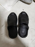 稻草人洞洞鞋男士钓鱼凉鞋工装户外穿运动大码防滑涉水沙滩拖鞋黑 42-43 实拍图