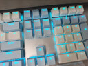 达尔优（dareu）EK815机械合金键盘 有线键盘 游戏键盘 108键单光 男生女生 电脑键盘  白色蓝色 青轴 实拍图