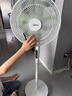 美的（Midea）【幸运草安睡1S】一级能效直流变频声控电风扇家用遥控卧室静音落地扇台式桌面抗菌大风力转页扇 实拍图