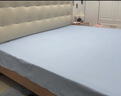 洁丽雅（Grace）100%纯棉床单A类7A抗菌全棉双人被单床单单件 200*230cm 水绿 实拍图