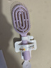 名创优品（MINISO）梳子升级款迷你便携立式骨梳美发梳造型梳礼物 带清洁刷 紫色 实拍图