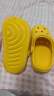 牧童儿童拖鞋夏男宝宝洞洞鞋软底女童卡通洗澡婴幼儿家居鞋奶狮黄170 实拍图