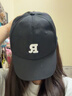【热巴同款】加大棒球帽帽子男女大头围显脸小春夏字母百搭棒球帽 刺绣款-黑色 实拍图