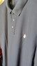 暇步士（Hush Puppies）七夕礼物【凉感小冰皮1.0】男装夏季百搭舒爽凉感短袖polo衫 墨蓝色 L 实拍图