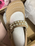 骆驼（CAMEL）【迪丽热巴同款】银月2代老爹鞋女休闲鞋 L25A283148 米/金/粉 36 实拍图
