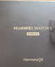 华为HUAWEI WATCH 5 46mm 基础款不锈钢表壳星河蓝素皮复合表带首创X-TAP智感窗 实拍图