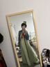 重回汉唐春辰锦原创唐制复原齐胸衫裙襦裙套装披帛汉服女装 上蓝下绿齐胸套装/预售 付款45天内发货 XL 170 实拍图