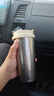 花卜丸纯钛咖啡杯保温杯男女士高档吸管杯泡茶水分离杯节日礼物纯钛杯子 【纯色白盖】带吸管无茶隔520ml 实拍图