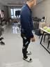 沃萨维（WOSAWE）春夏季公路车薄款长袖自行车骑行服高弹透气速干山地车短袖上衣男 初适-宝蓝色长袖套装 吸湿排汗 2XL （适合90-95KG) 实拍图