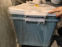禧天龙塑料收纳箱钢化升级款储物箱抗压衣物车载整理箱 80L石青1个装 实拍图