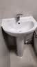 美标卫浴陶瓷柱盆落地立柱洗脸盆立式洗手盆阳台洗手池0540 0540柱盆配精铜龙头含下水器 实拍图