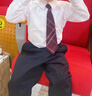 杉杉男童衬衫长袖儿童白色衬衣女大童春夏小学生校服演出服 白色 110 实拍图
