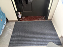 京东京造条纹拉绒入户垫 家用可裁剪除尘防滑吸水地垫进户门 灰色80*120cm 实拍图
