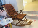 家逸躺椅阳台摇摇椅大人午休椅老人专用逍遥藤椅折叠懒人家用休闲一体 实拍图