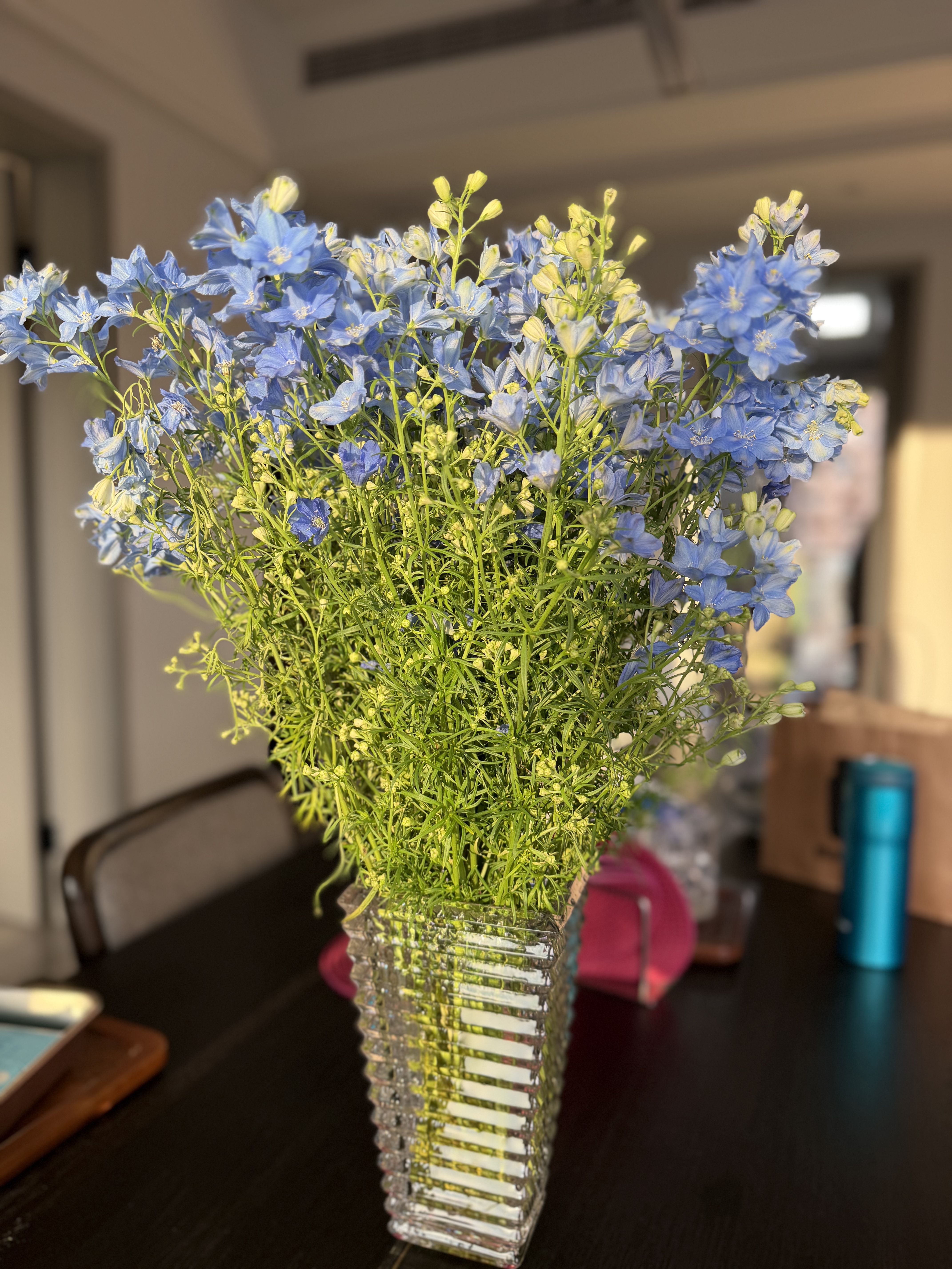 吕姆克玻璃花瓶插花水养高级感轻奢加厚鲜花插花瓶前台家用装饰摆件9002 实拍图