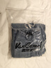西域骆驼（VANCAMEL）牛仔裤男宽松直筒休闲韩版垂感阔腿九分裤子男牛仔长裤 中蓝 L 实拍图