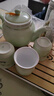 连山阁 陶瓷泡茶壶带过滤网内胆大号容量家用茶具单壶冲茶器杯子套装 升级山水陶瓷内胆一壶六杯+白色如意盘 实拍图