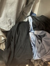 JEANSWEST LIFE真维斯长袖t恤男潮春秋纯棉白色打底衫学生宽松圆领纯色内搭上衣A 实拍图