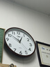 康巴丝（Compas）挂钟客厅钟表 简约钟表客厅石英钟表挂墙时钟 c2877咖木色 33.5cm 实拍图