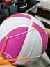361°篮球儿童中小学生训练室内外耐磨5号橡胶玩具篮球赠打气筒 粉白 实拍图