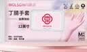 乌斯京（WOLSGIN）一次性手套丁腈橡胶手套30只装*大码丁晴手套洗碗家务耐用加长 实拍图