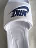 耐克NIKE外穿男拖鞋一字VICTORI休闲鞋CN9675-102白44 实拍图