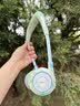 纽曼（Newmine）挂脖风扇蓝牙音箱【儿童出游】无叶风扇随身听故事机风冷长续航静音颈挂式USB小电扇学生 绿松石 实拍图