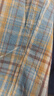 CLOR格子长袖衬衫男士春夏季潮流ins宽松休闲衬衣外套CLCX04黄色L 实拍图