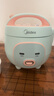美的（Midea）小电饭煲迷你微压小型家用电饭煲1-2人用电饭锅小电锅宿舍用老式多功能煲汤煮饭煮粥不粘内胆 【趣味小猪煲】一键快煮 1.6L 黑晶防粘内胆 实拍图