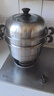 九阳（Joyoung）蒸锅不锈钢蒸锅家用炖汤蒸馒头包子鱼三层大容量汤锅28cm 实拍图
